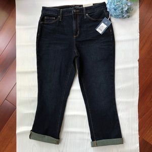 Universal thread high rise kick boot crop jeans